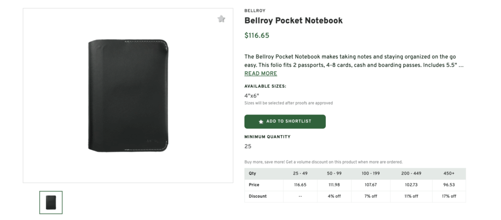 Bellroy Pocket Notebook