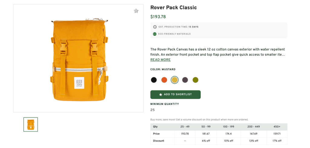 Rover Pack Classic Black Canvas