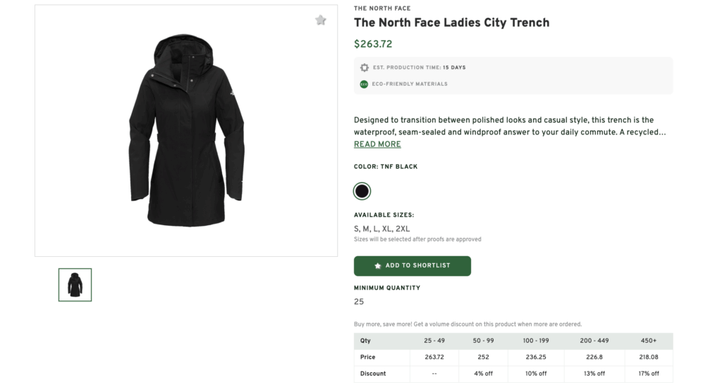 Ladies City Trench From The North Face