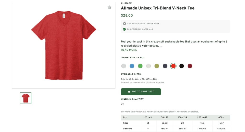 Unisex Tri-Blend V-Neck Tee