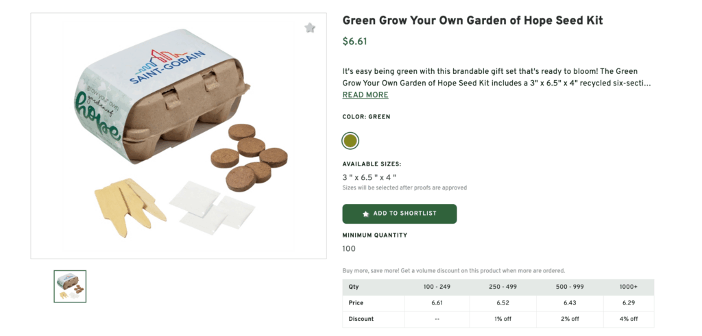 Green Grow Your Own Garden of Hope Seed Kit