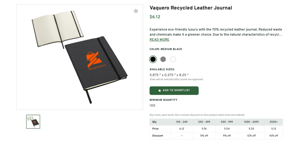 Branded Leather Journal