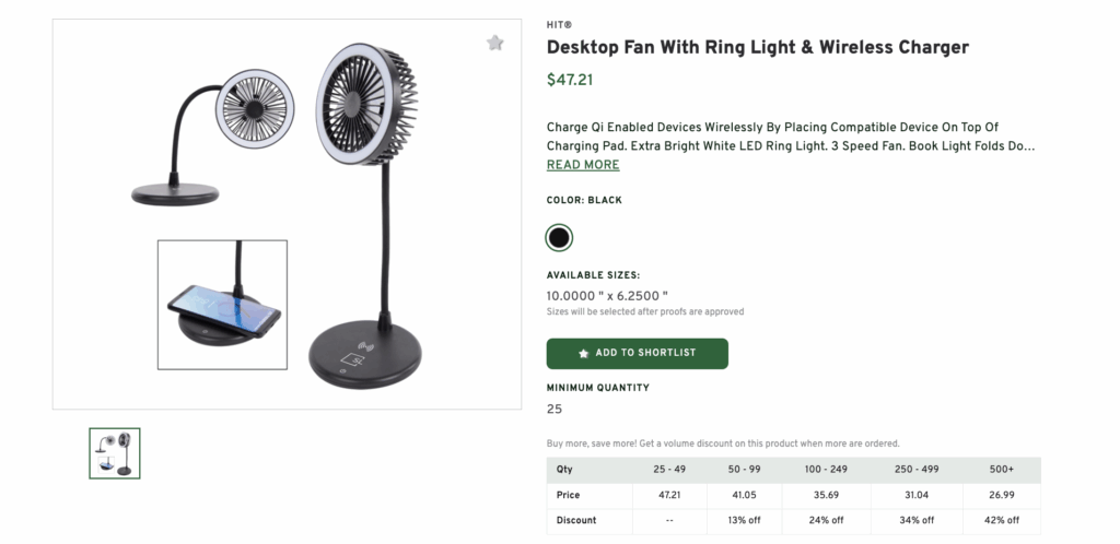 Desk Accessories like an Office Fan