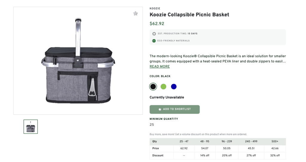 Collapsible Picnic Basket