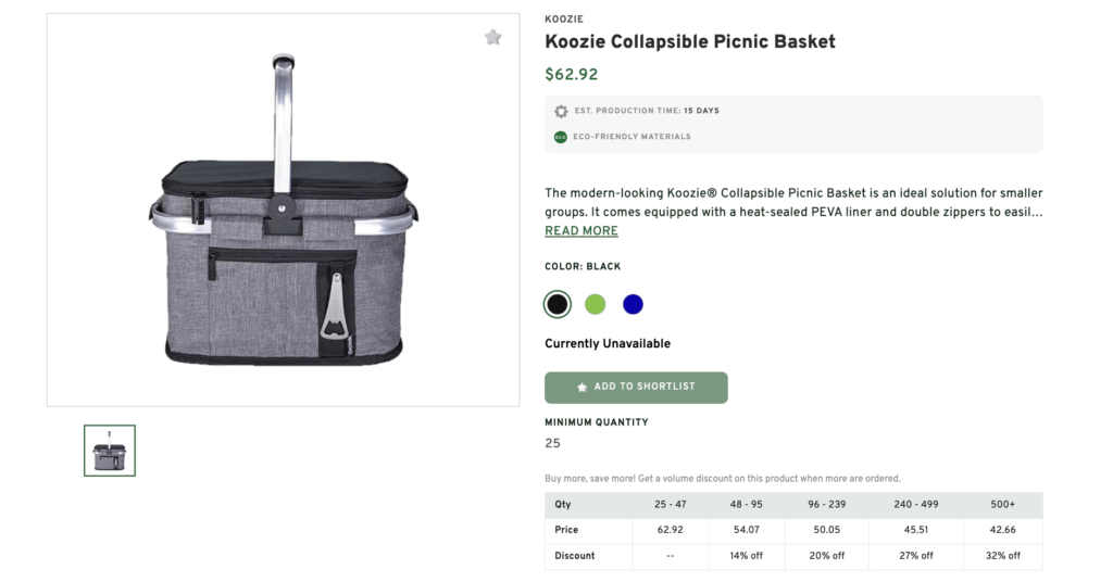 Collapsible Picnic Basket