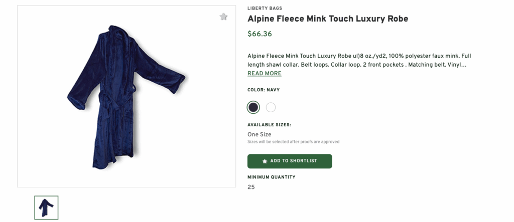 Alpine Fleece Mink Touch Luxury Robe