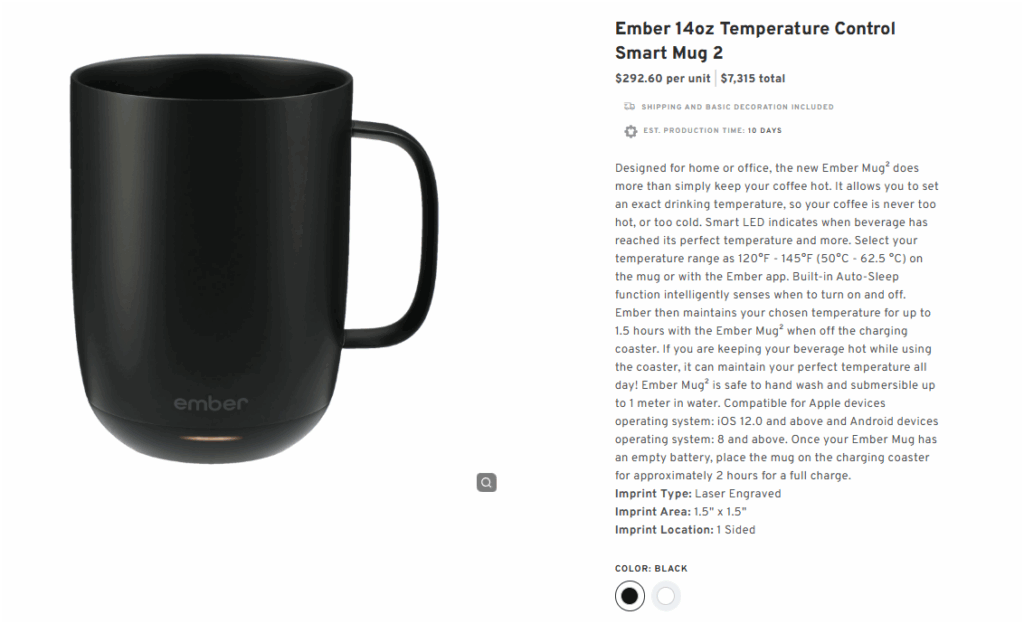 Ember 14oz Temperature Control Smart Mug