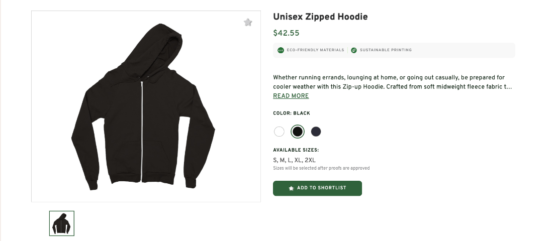 Unisex Zipped Hoodie