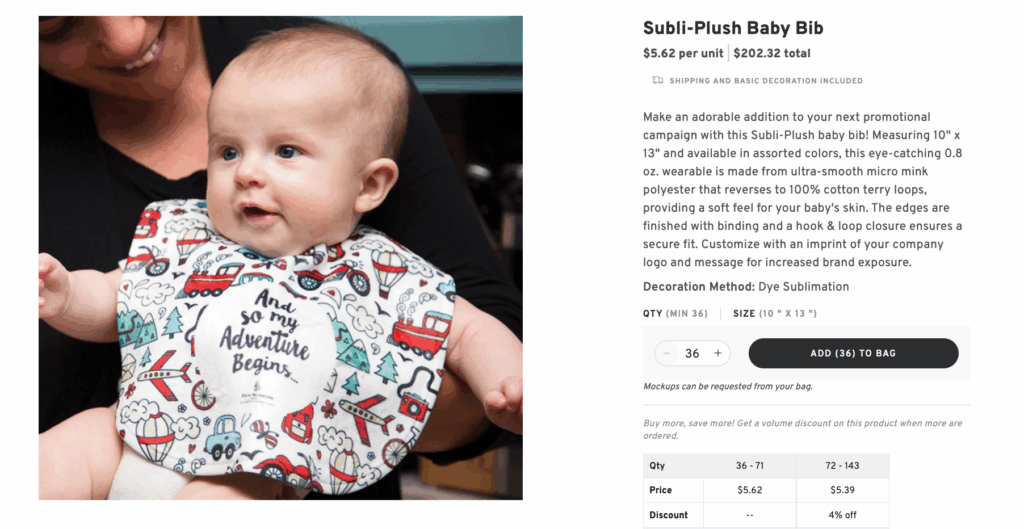 Plush Baby Bib