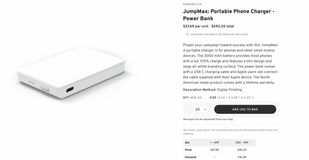 Branded Portable Phone Charger