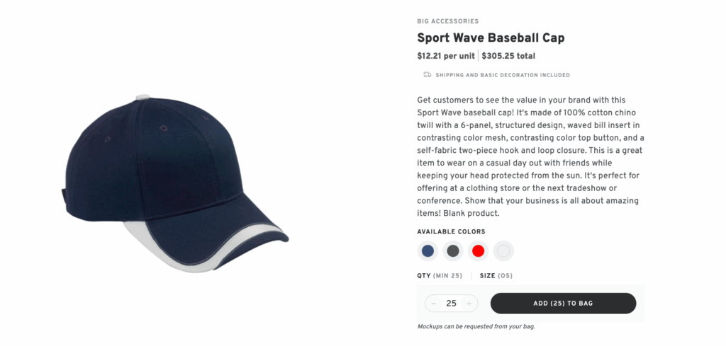 Custom Embroidered Baseball Cap