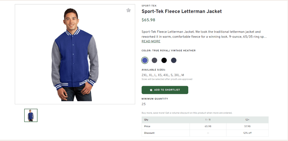 Sport-Tek Fleece Letterman Jacket