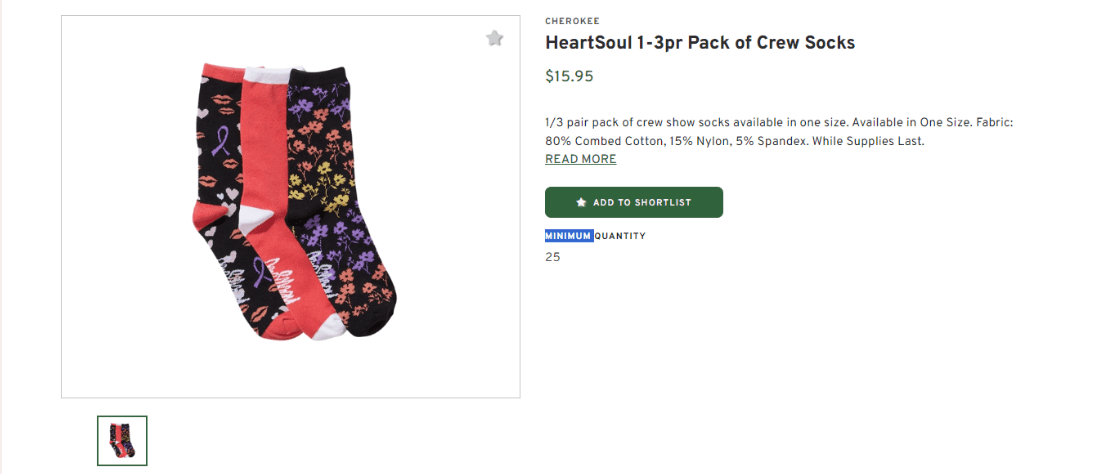 HeartSoul Crew Socks
