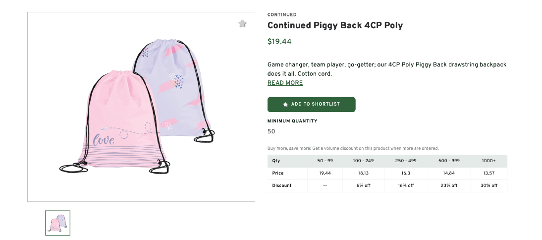 Continued Piggy Back 4CP Poly