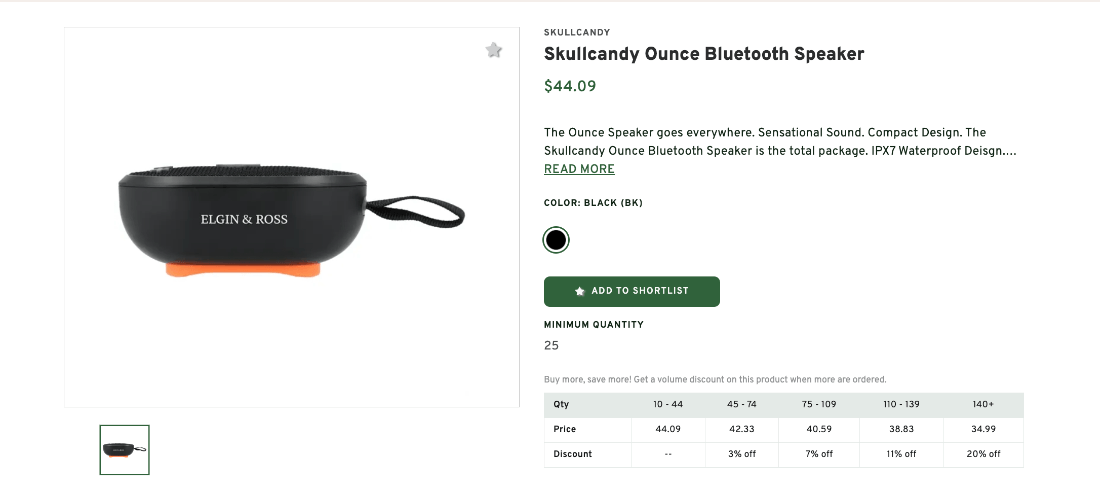 Skullcandy Ounce Bluetooth Speaker