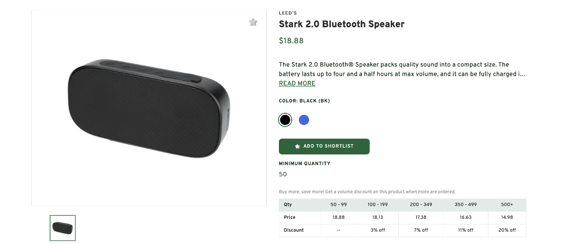 Stark 2.0 Bluetooth Speaker