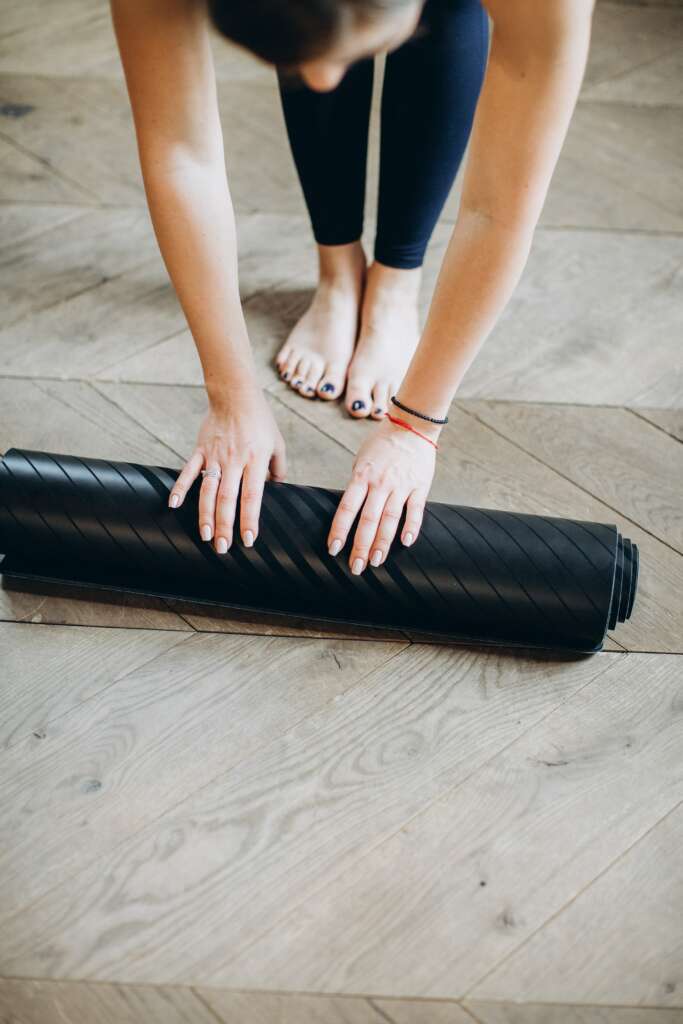 A foam yoga mat which is an example of a best Christmas gift idea for your boss.