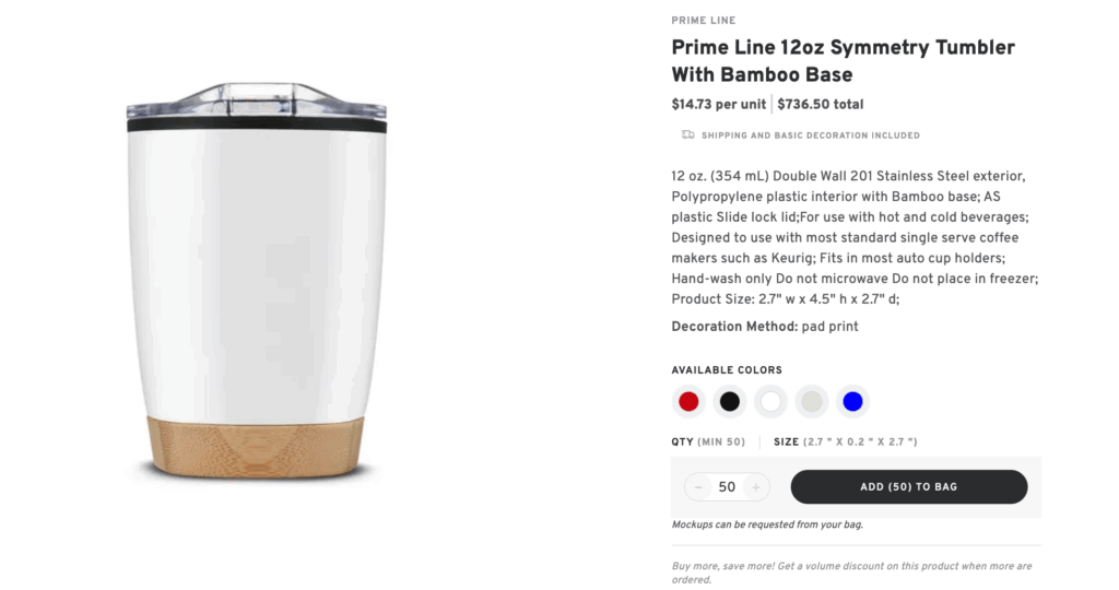 Custom Engraved Bamboo Tumbler