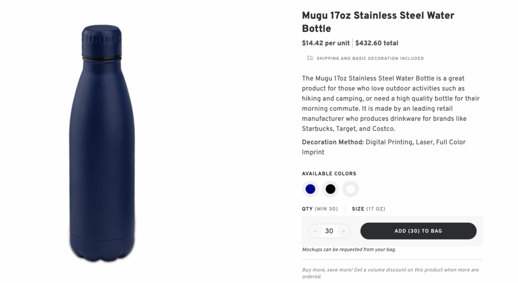 Personalized Stainless Steel Water Bottle