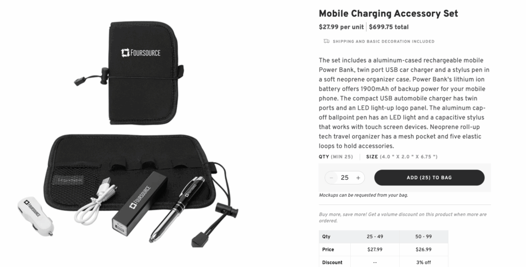 Personalized Tech Accessory Kit