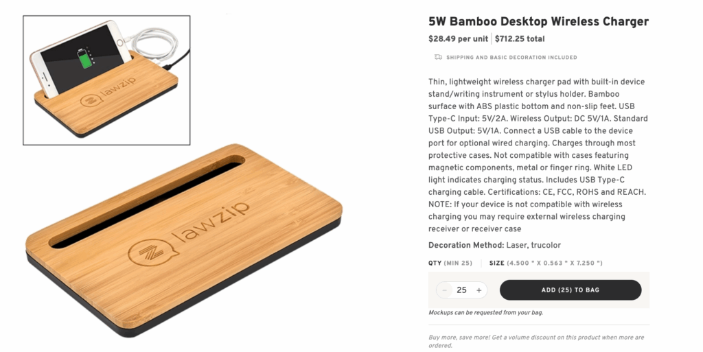 Executive Desktop Charging Station
