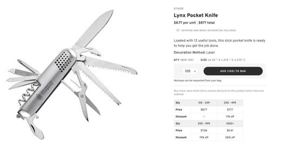 Branded Multi-Tool Pocket Knife