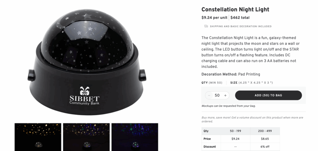 Portable Mini Projector with Custom Logo