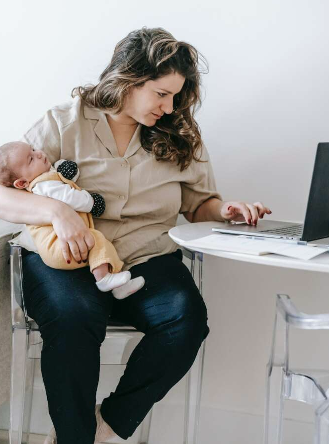 working from home mom