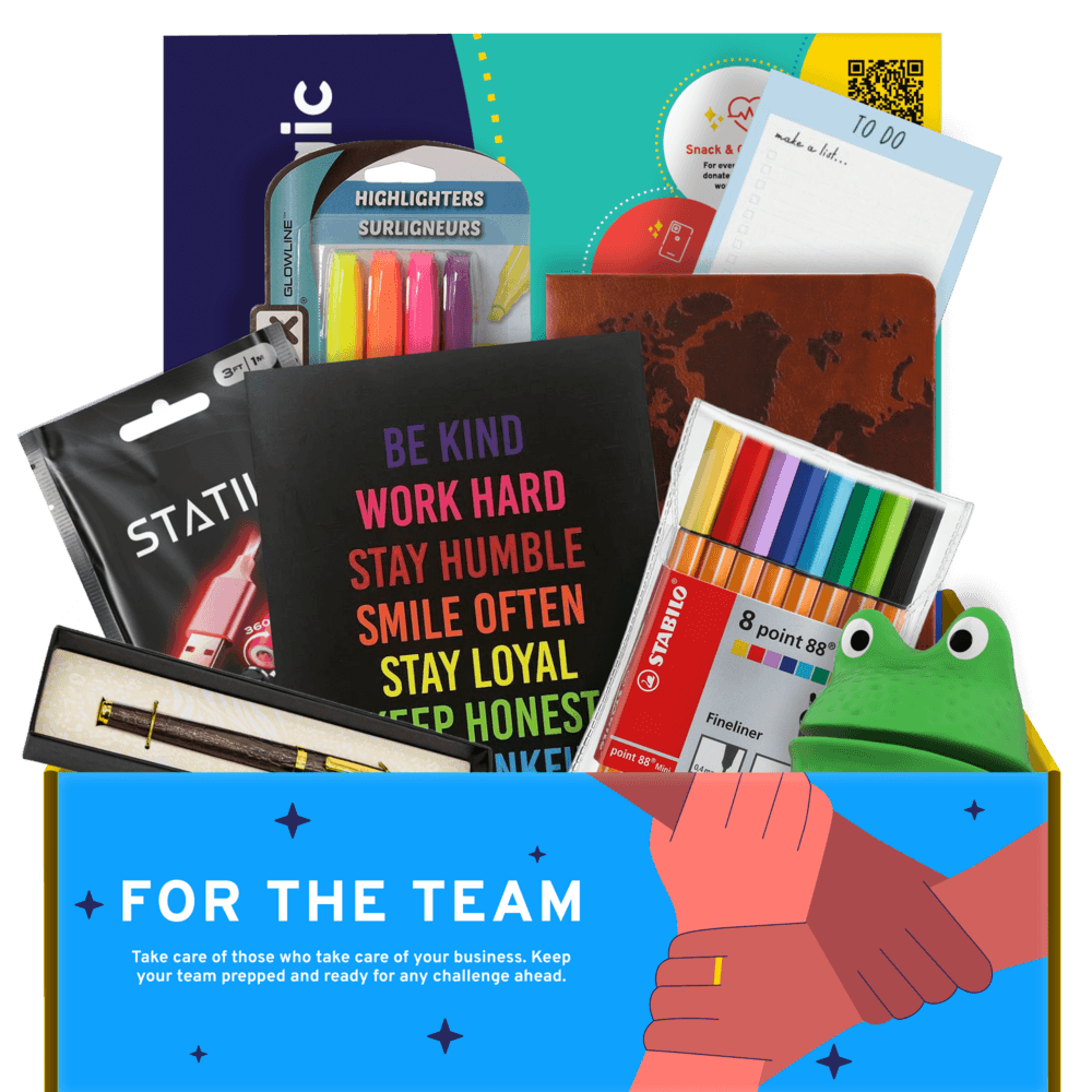 Employee Appreciation Gift Ideas include a curated box 