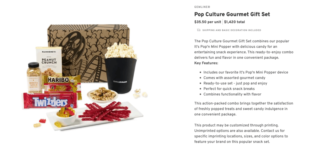 Pop Culture Gourmet Christmas Gift Set