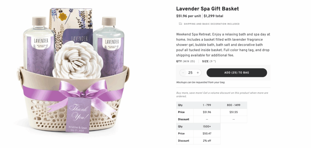 Relaxing Spa Gift Basket