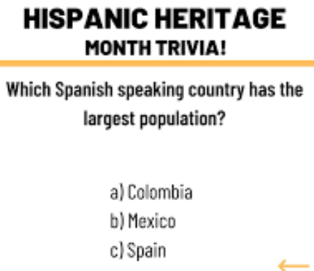 Hispanic Heritage Trivia Challenge