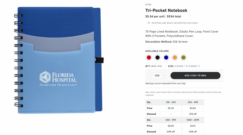 Personalized Notebooks or Planners