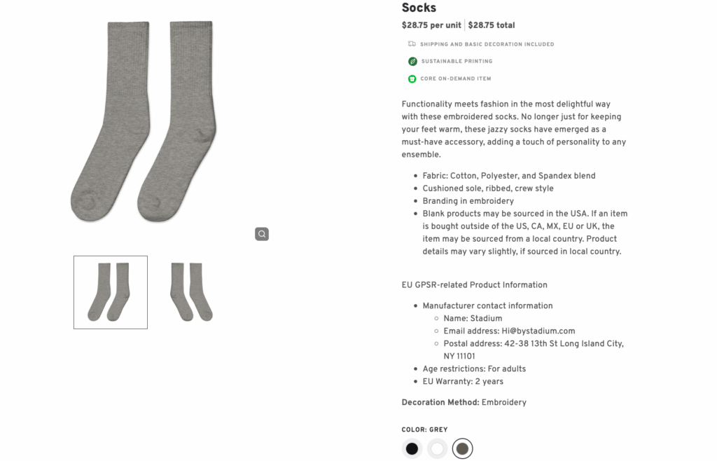 Patriotic Custom Socks