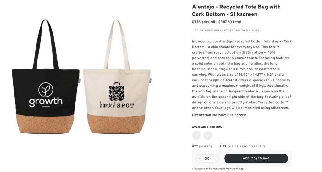 Stars & Stripes Recycled Tote