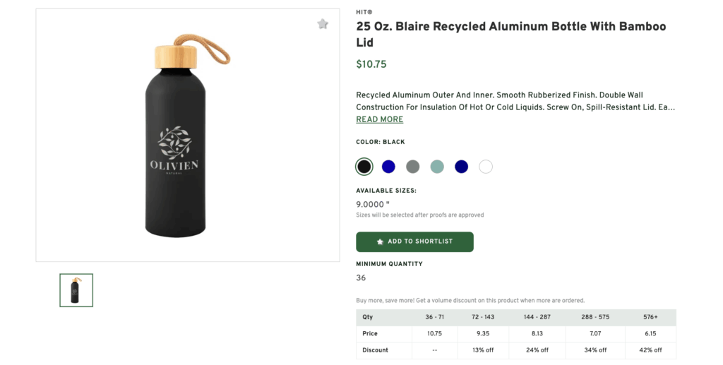 Branded Water Bottle