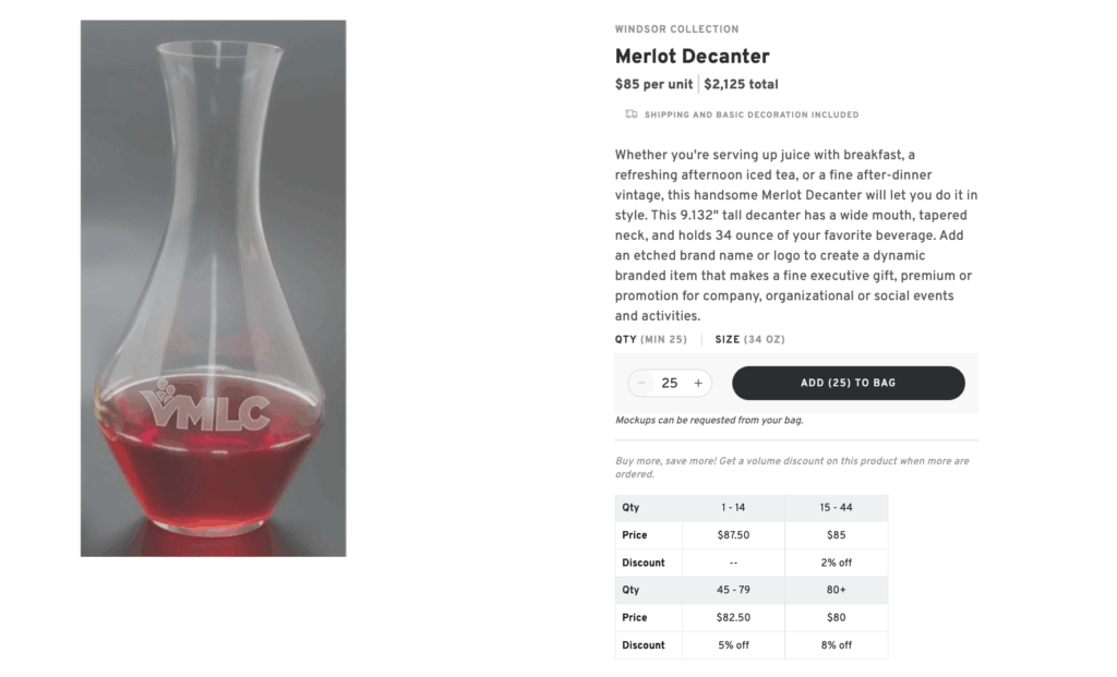 Merlot Decanter