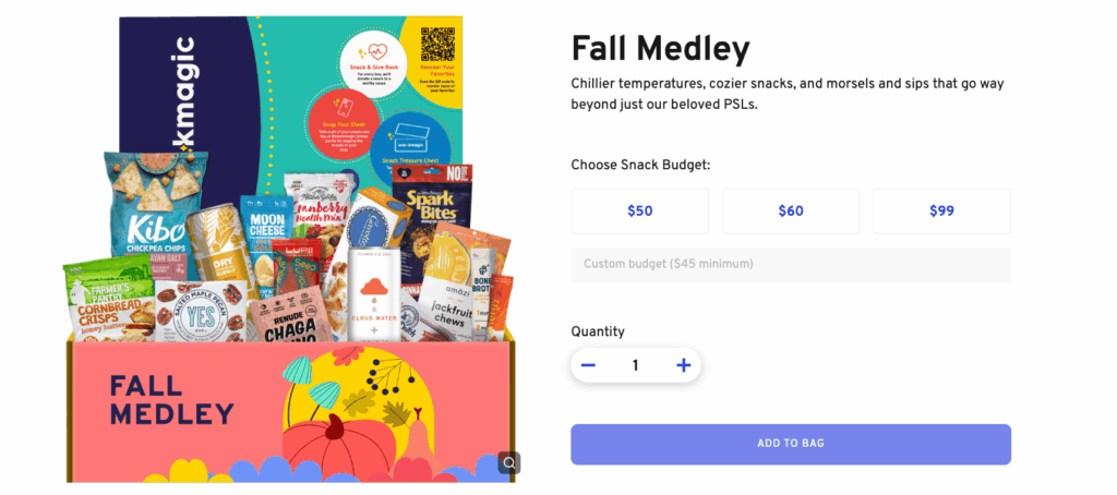 Thanksgiving Snacks Basket