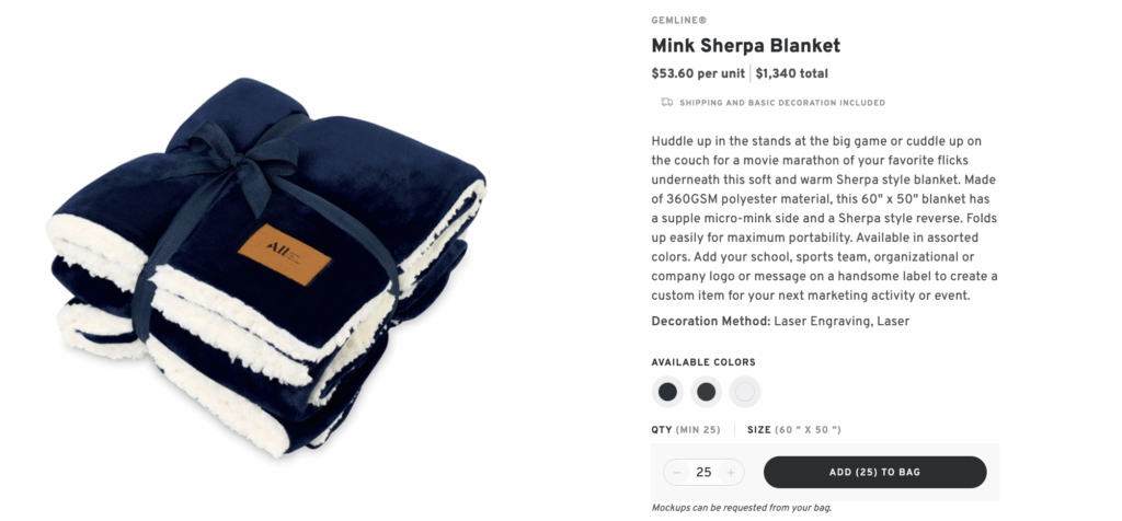 Monogrammed Cozy Blankets