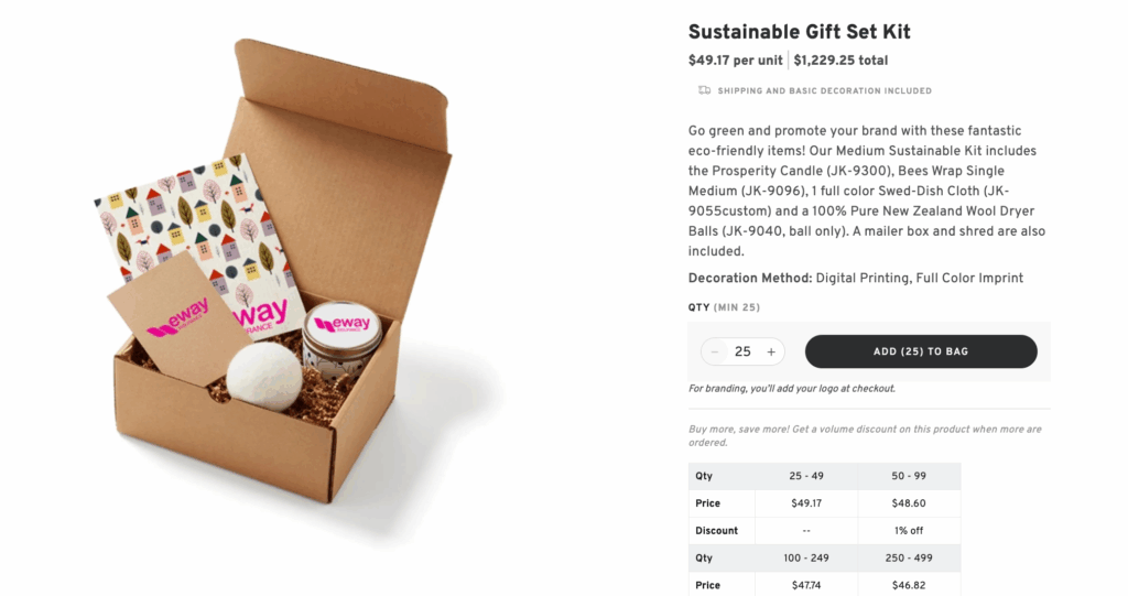 Sustainable Gift Set Kit
