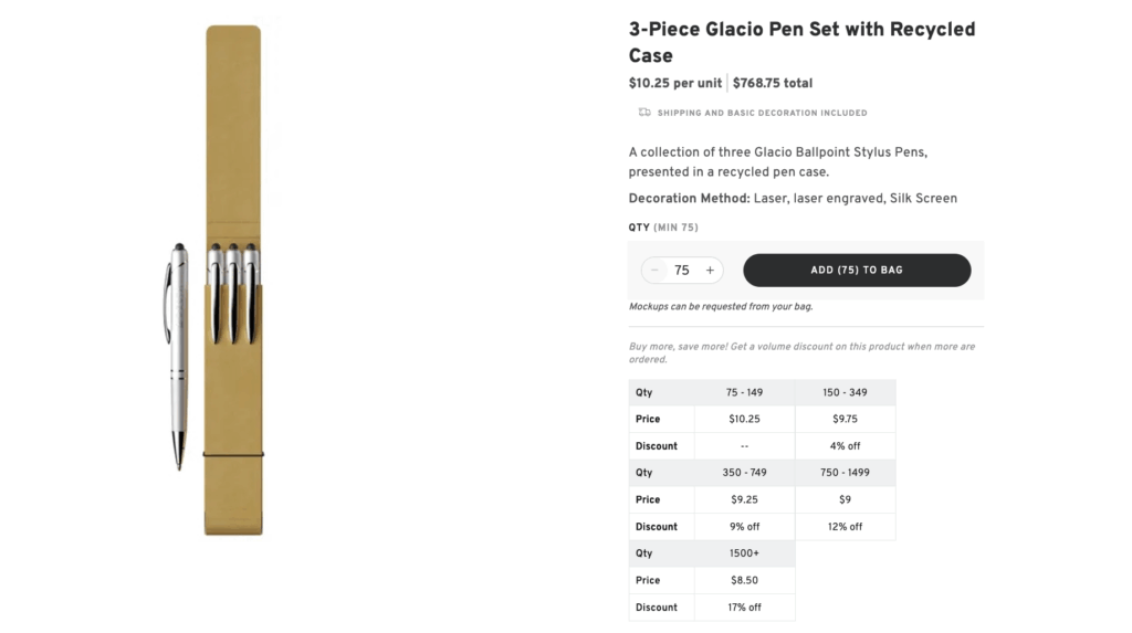 Branded Executive Pen Sets