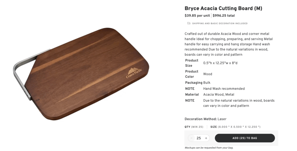 Gourmet Cutting Board Gift