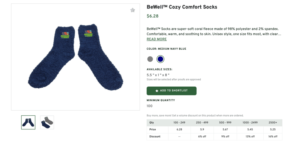Company Logo Socks