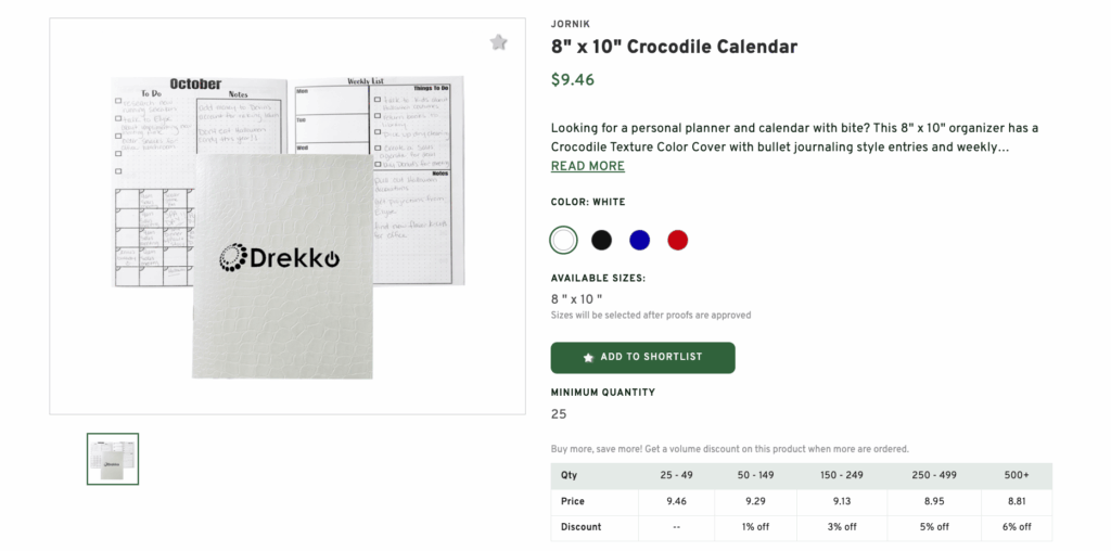 Customized Calendars or Planners