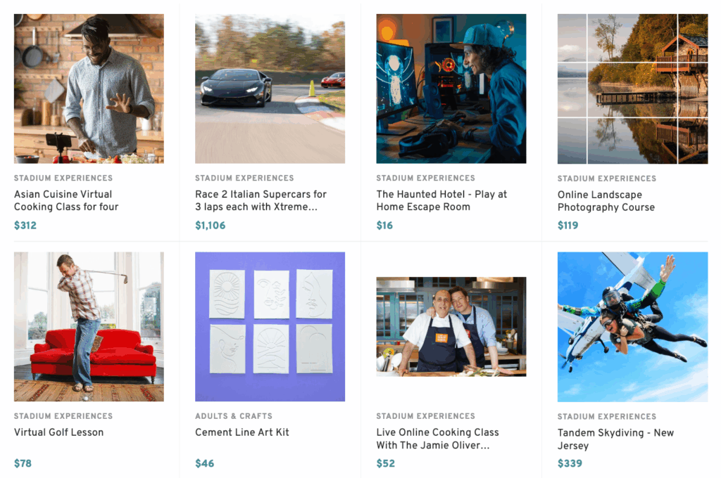 Experience Christmas Gift Exchange