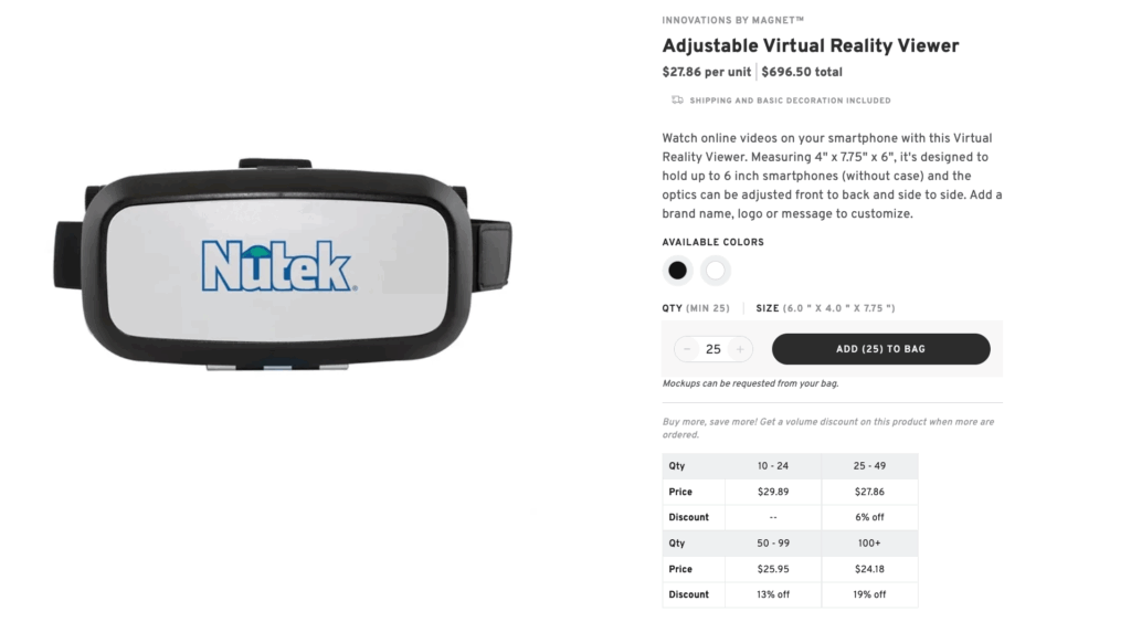 Virtual Reality Headset