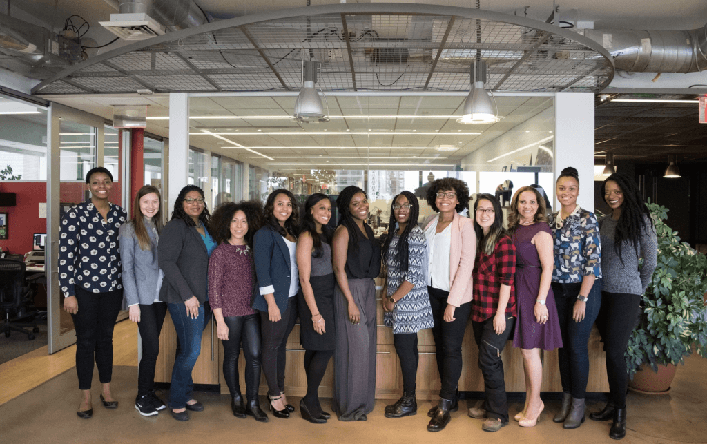 Employees celebrating Black History Month