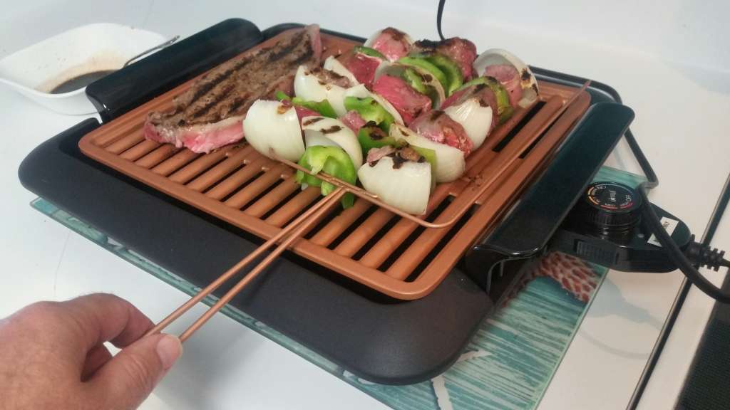 portable electric grill.