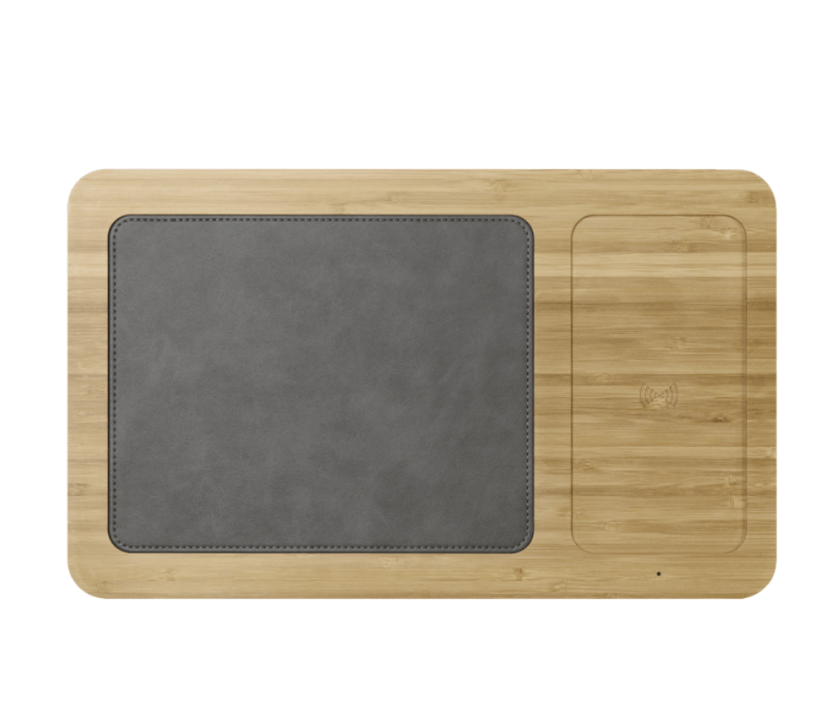 Auden Bamboo Wireless Charging Mouse Pad is a team gift idea