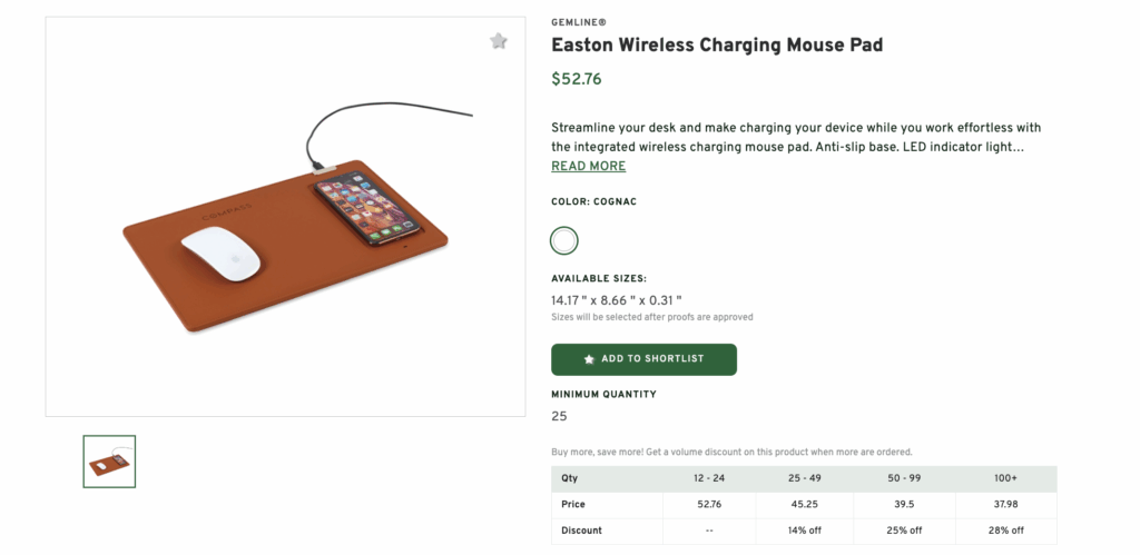 Wireless Charging Mouse Pad